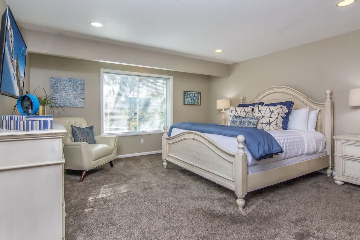 Master bedroom in Union Meadows home