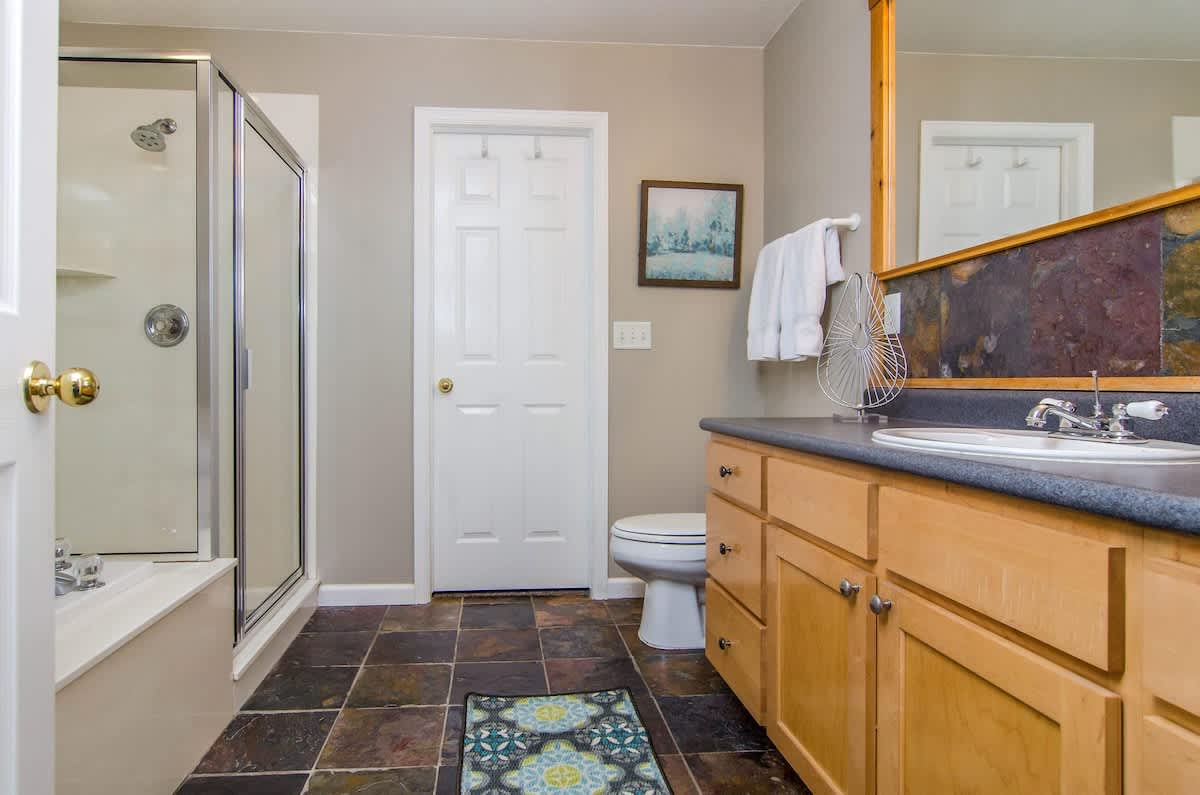 Master bathroom in Union Grove home