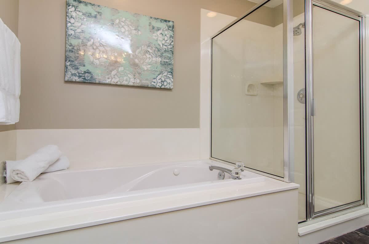 Master bathroom in Union Grove home