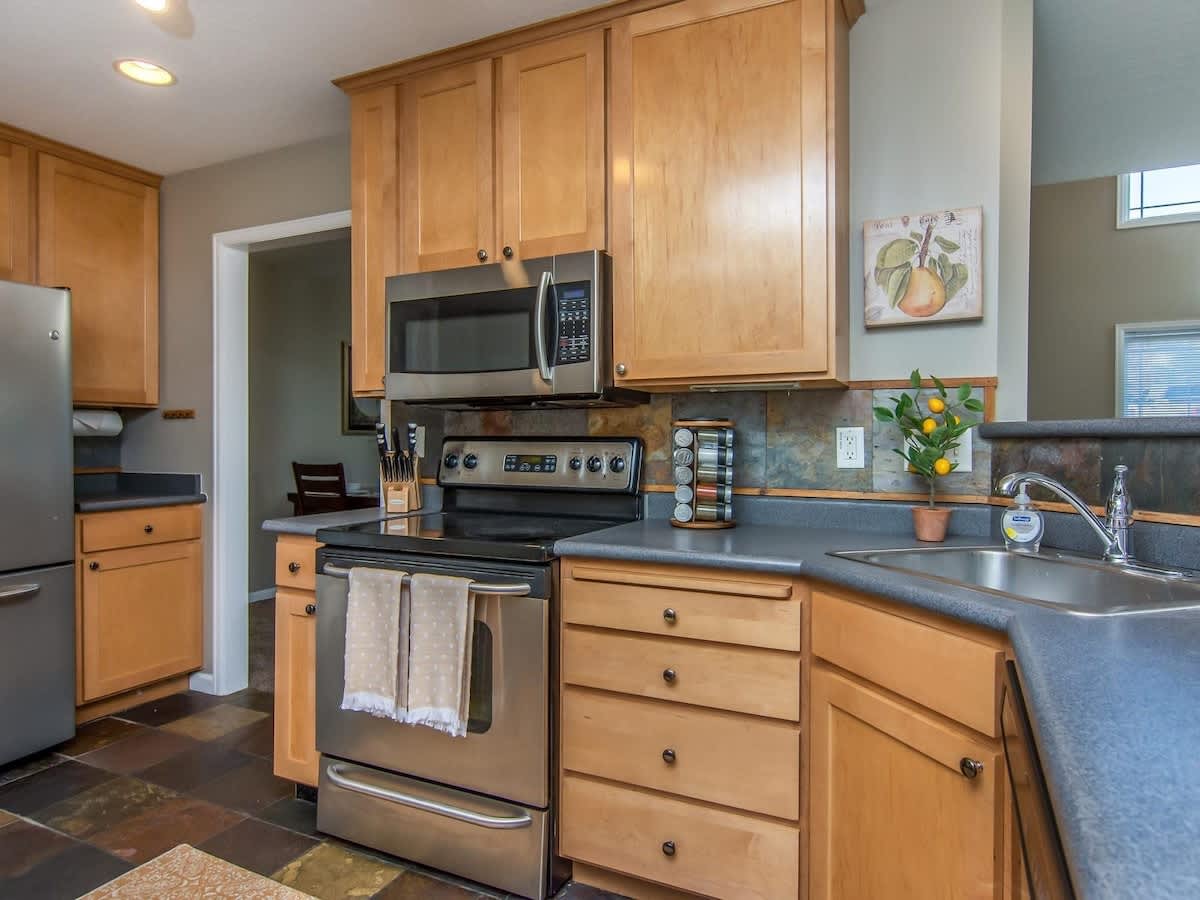 Kitchen is supplied with everything you need