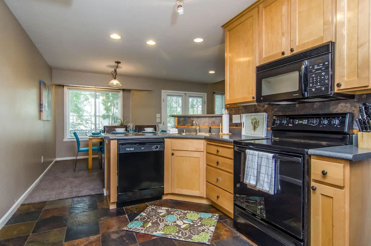 Full kitchen with supplies in Union Grove home
