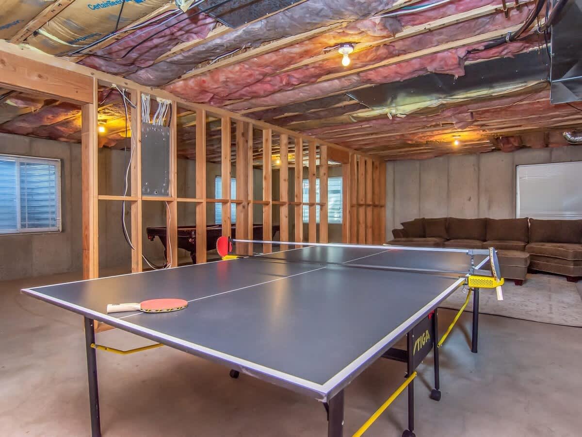 Fun ping pong table in Union Meadows home
