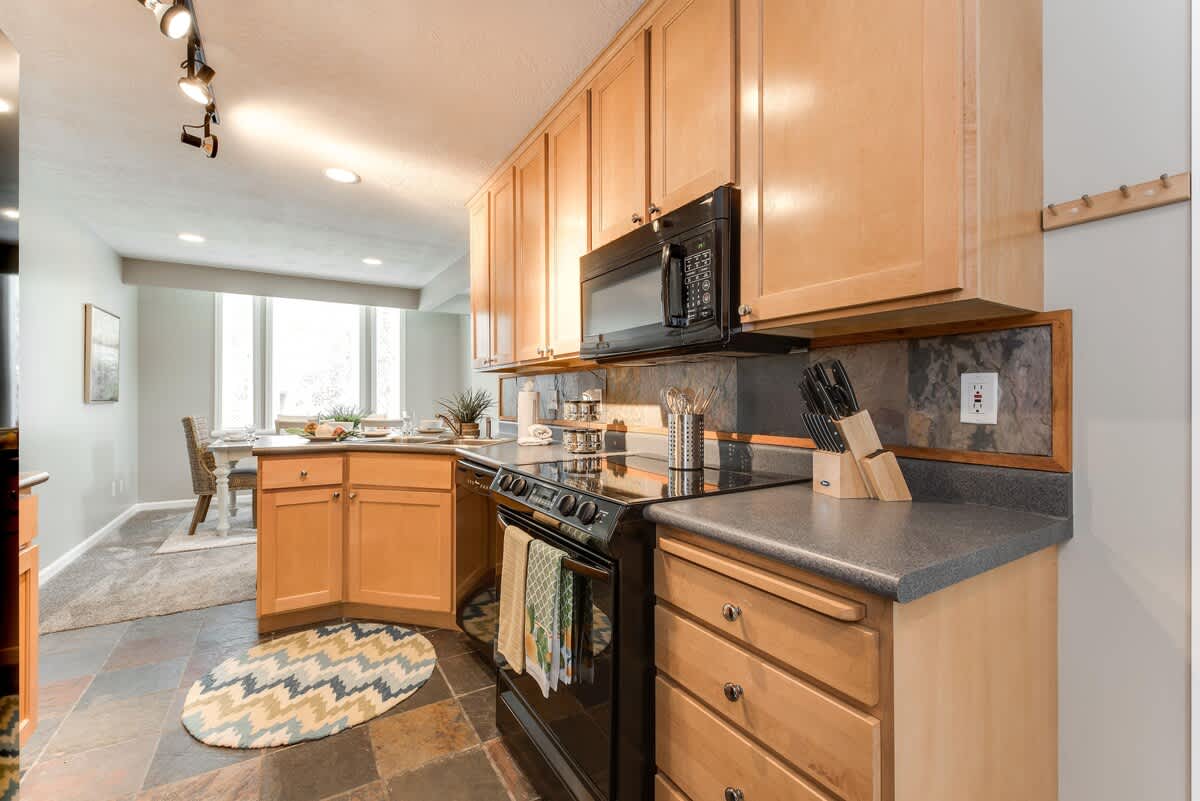 Fully-equipped kitchen in Union Woods home