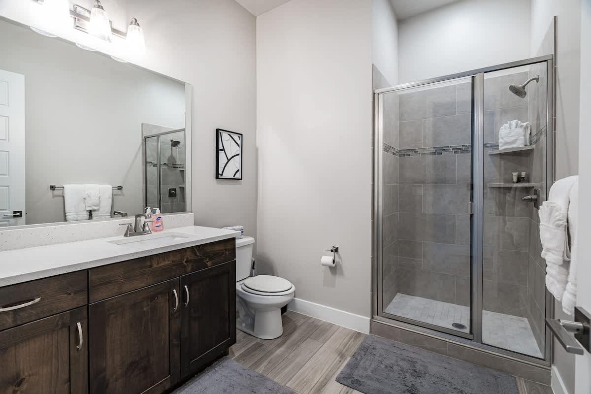 Bathroom 2 with shower and sink