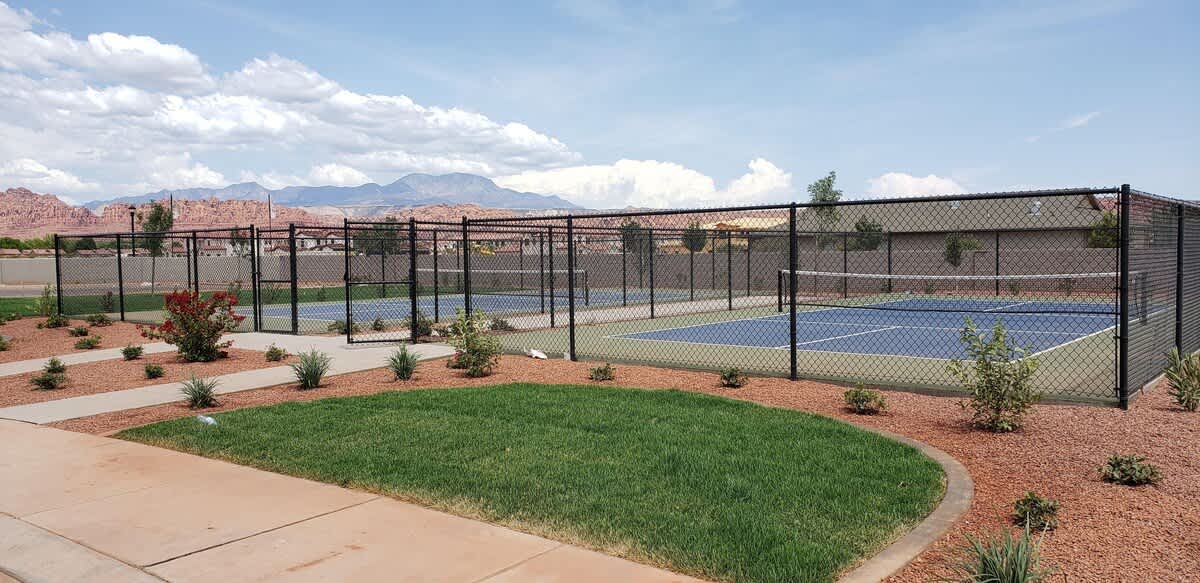 2 pickleball courts to enjoy