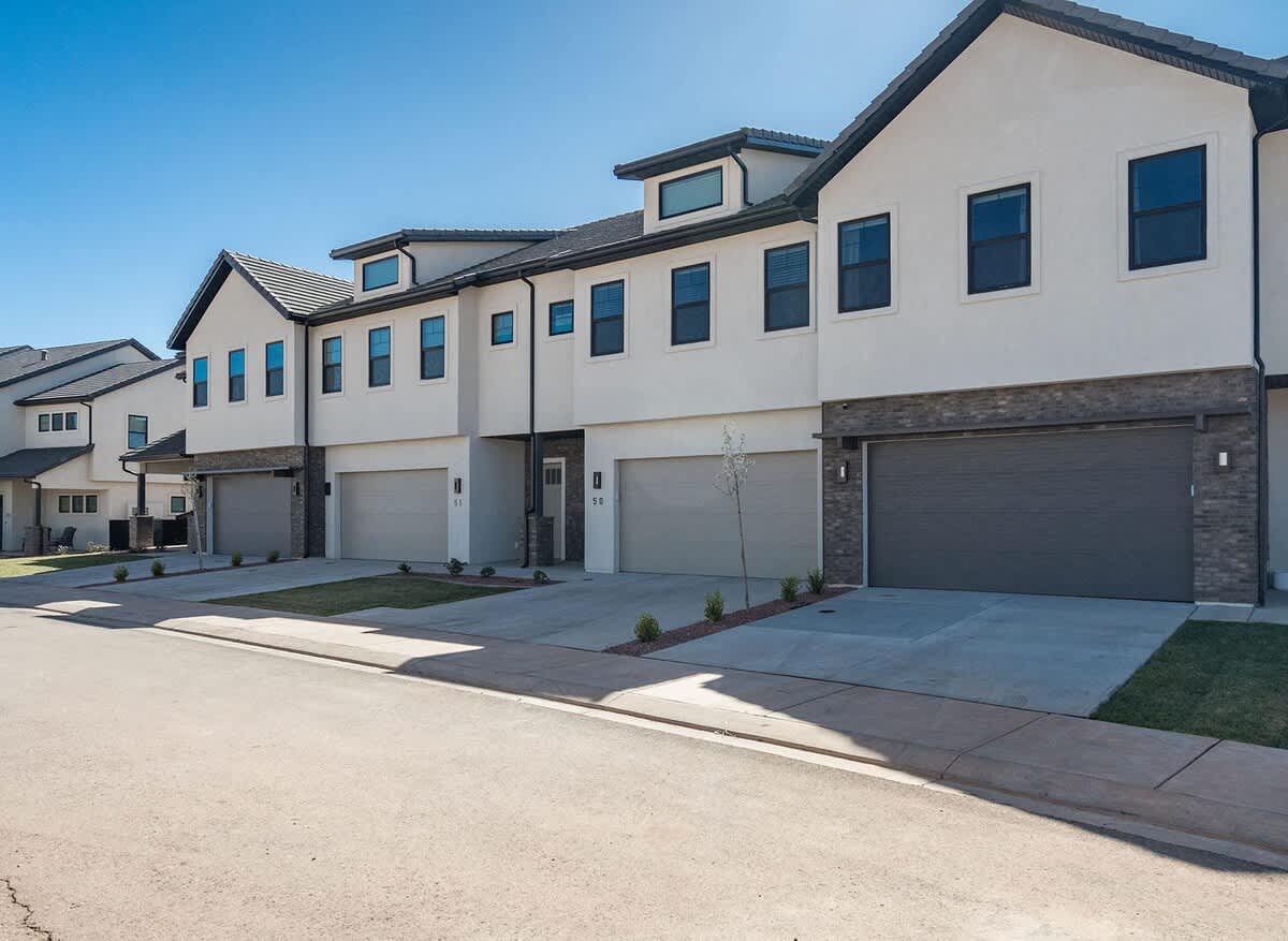 House 50 connects to house 51 and 52 for additional housing