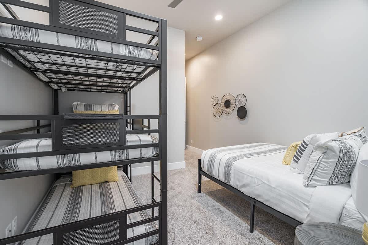 Bedroom 3 bunk room sleeps 5 3 twins and 1 full bed