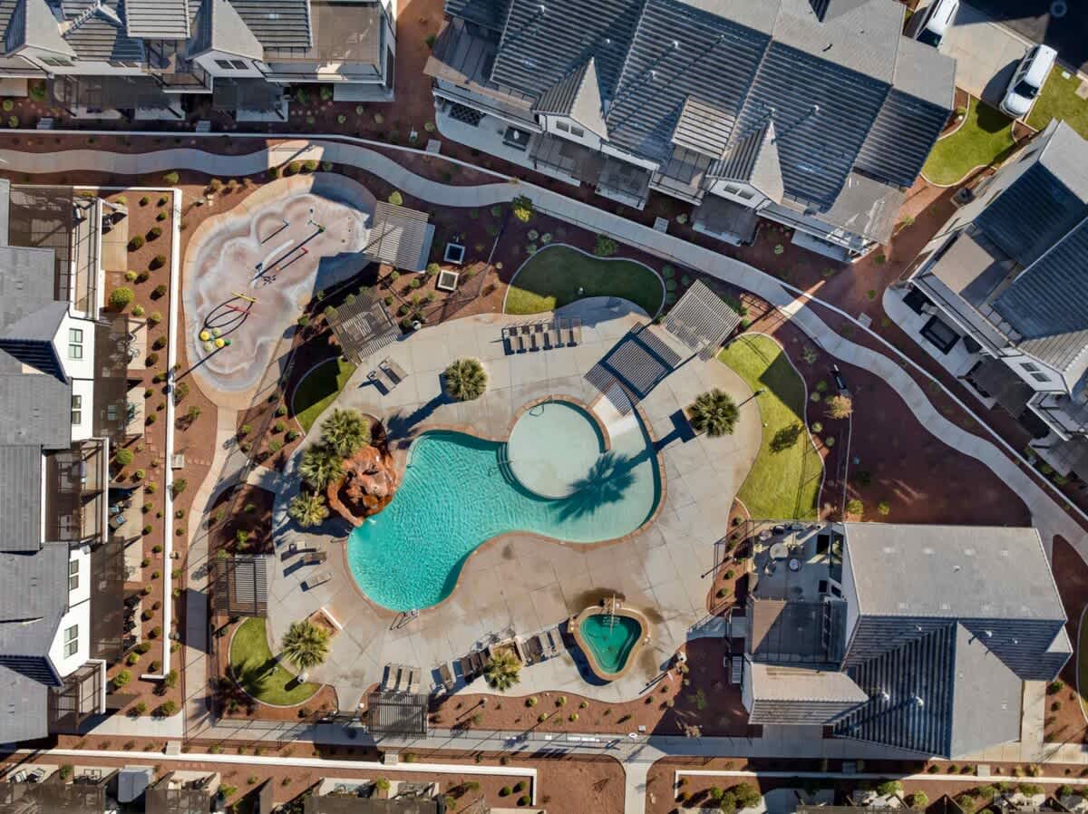 Community hot tub and pool