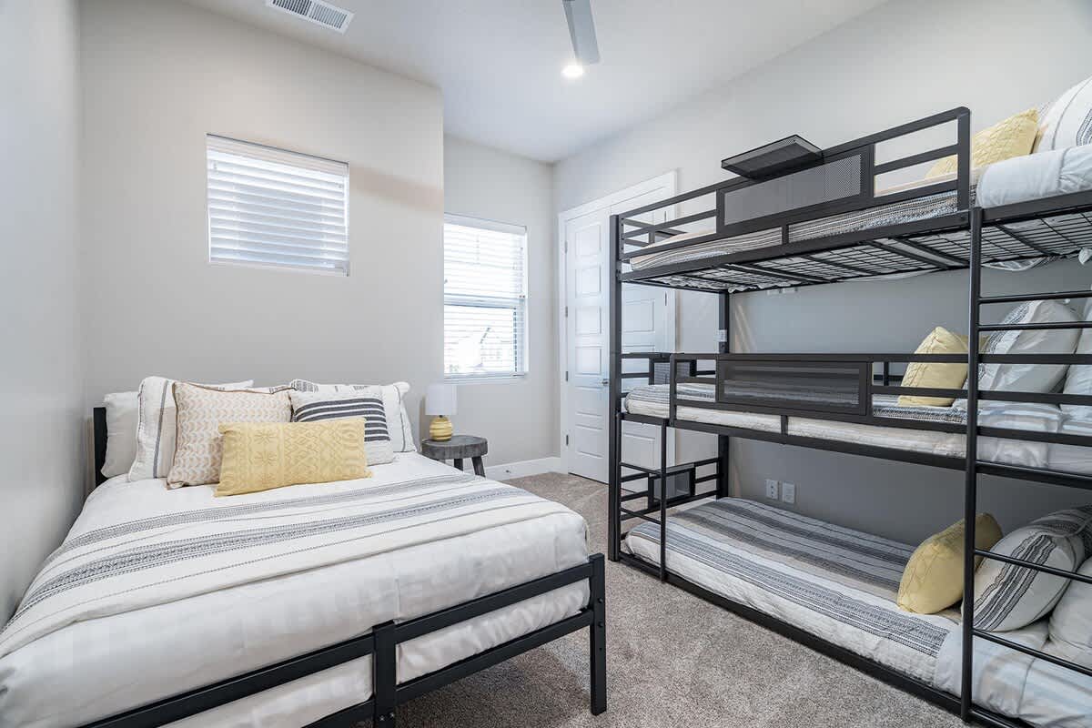 House #51 bedroom 3 3 twins and full bed sleeps 5