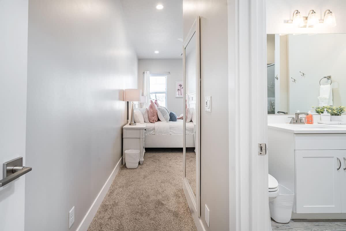 Bedroom 3 with private bathroom and king bed