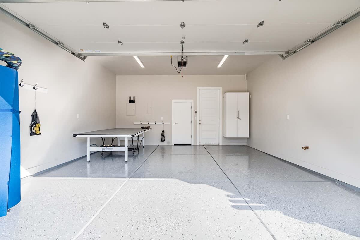 Personal garage with games and equipment