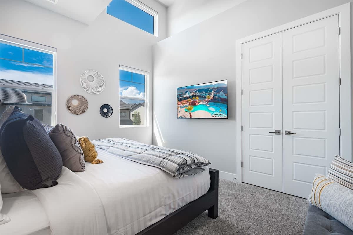 Bedroom 2 with flat screen TV