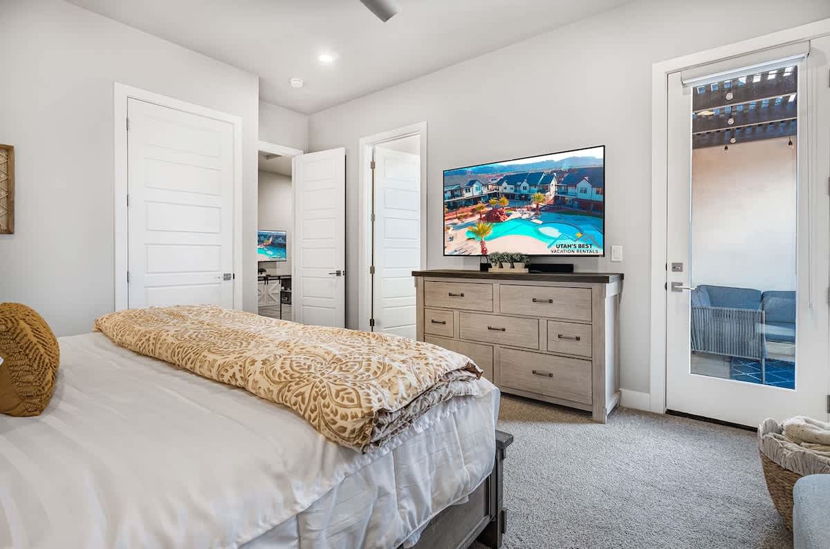 Master Bedroom with private balcony access