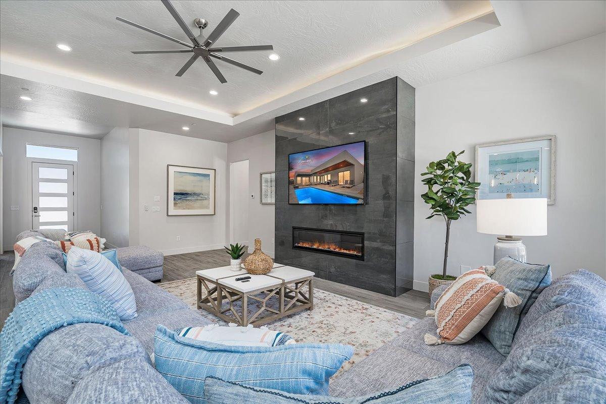 Family room is comfortable and relaxing