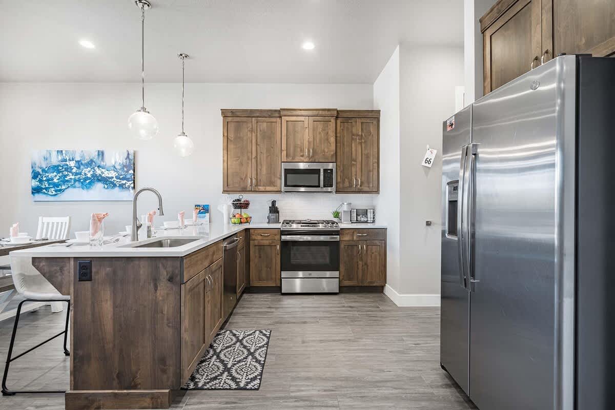 House #66 open concept kitchen