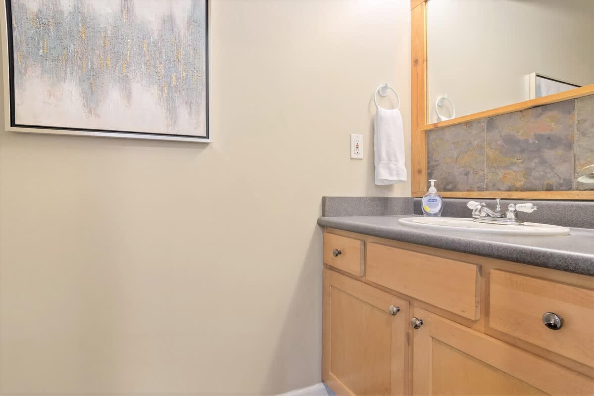 Each home has a half bath on main level off the kitchen