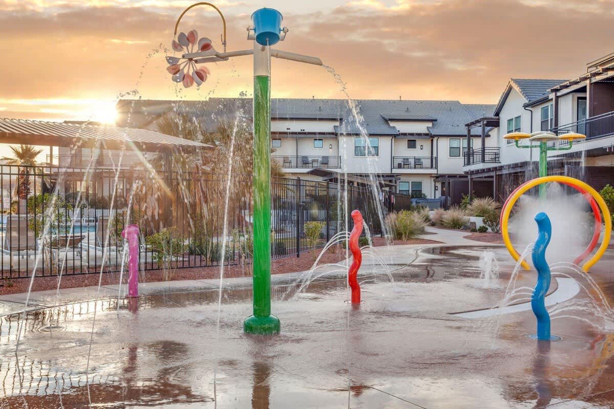 Community splash pad
