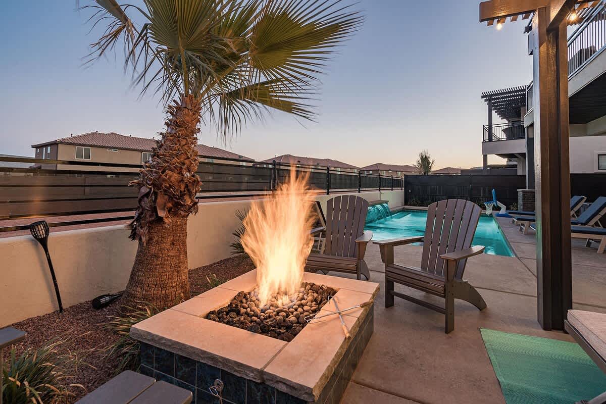62 - Private poolside fire pit area to enjoy evenings