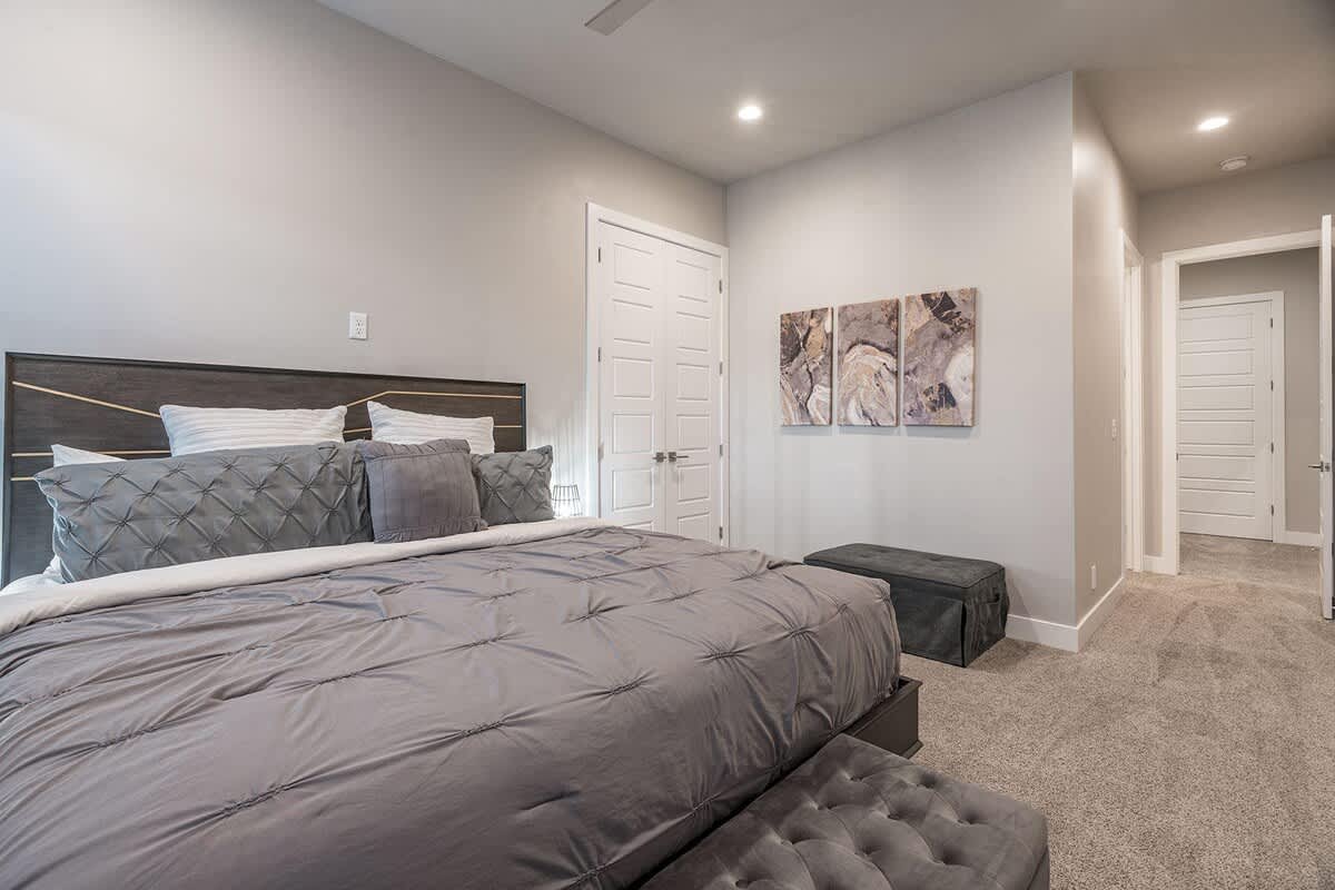 61 - Bedroom 2 with king bed and TV