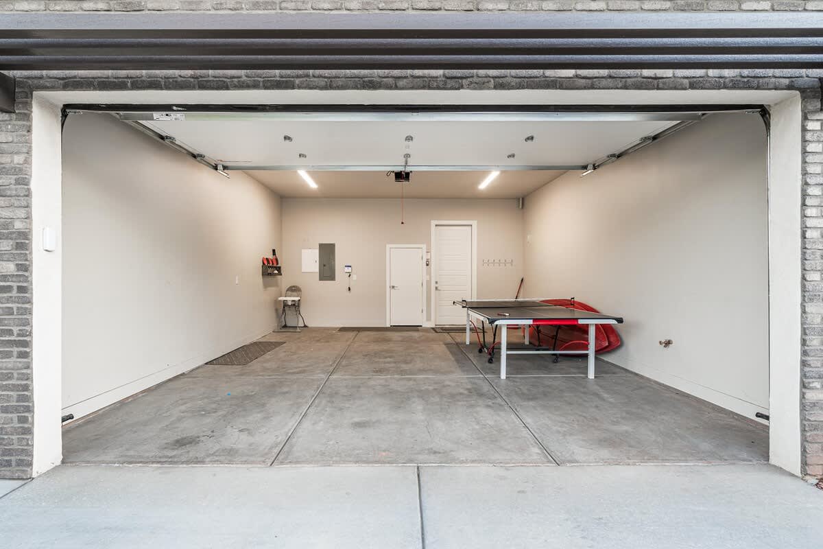 Garage has ping pong set up