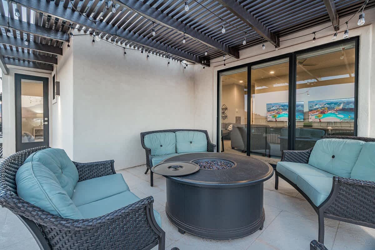 Balcony with comfortable seating