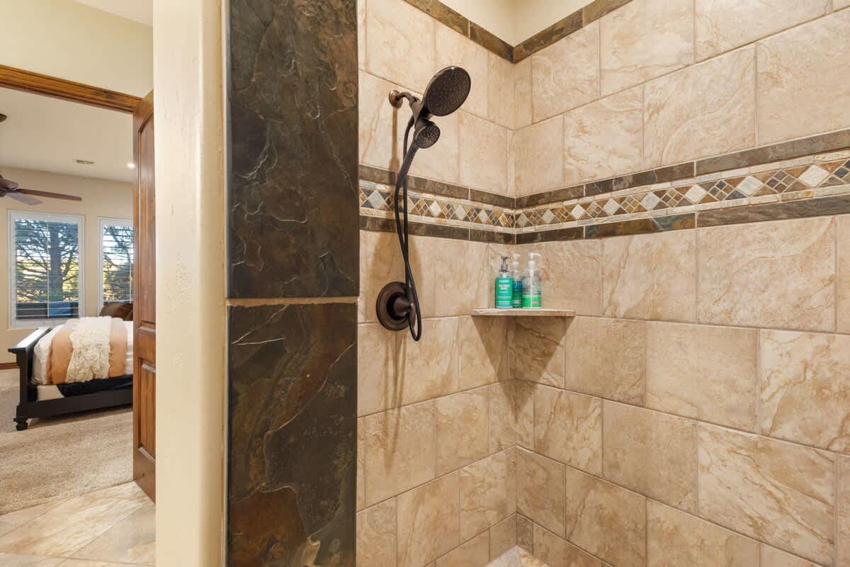 Bathroom with walk-in shower
