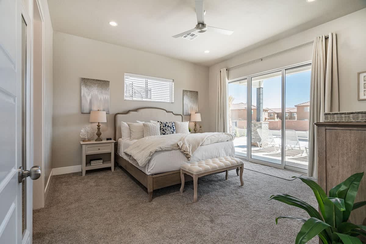 #52 - Master bedroom with gorgeous king bed and pool access