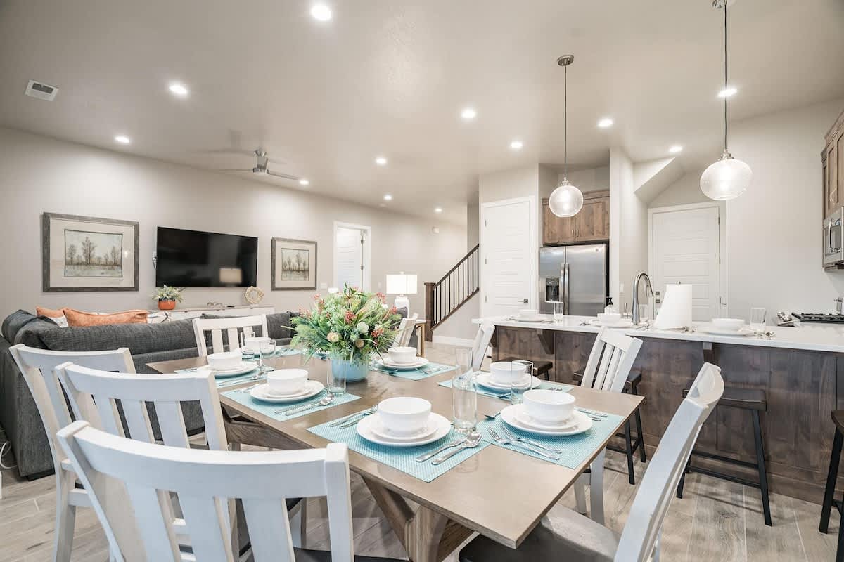 #53 - Dining area open to kitchen and family room