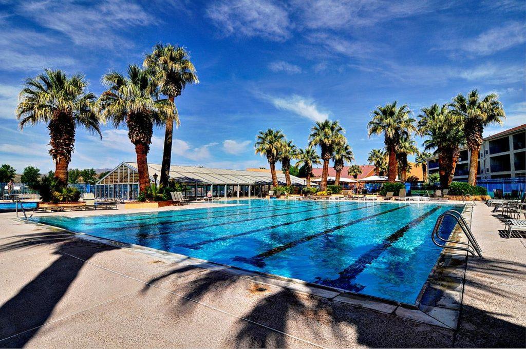 One of the swimming pools