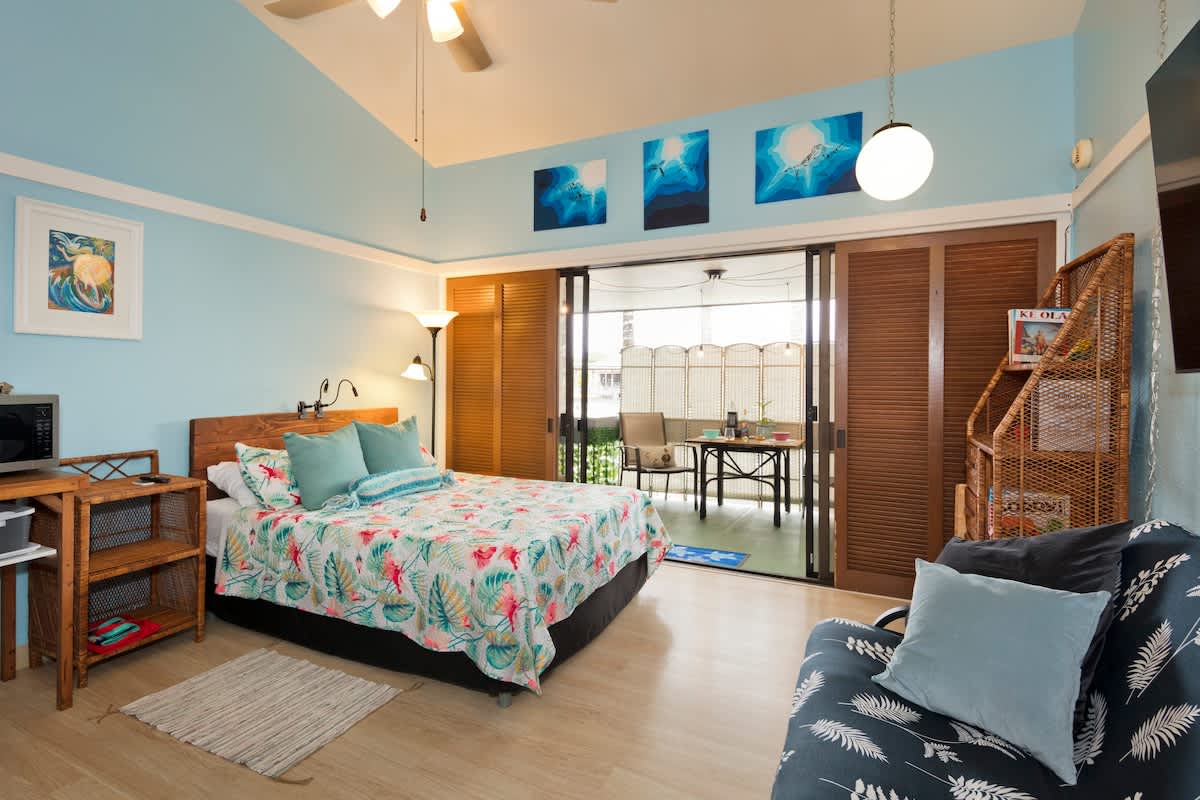 Happy Honu Oasis in Hilo Town w/pool and A/C