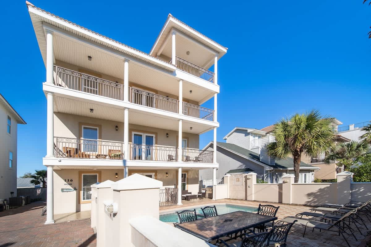 Best Kept Sea-Cret | Luxury Frangista Beach Vacation Home with Private Pool, Game Room + Pet Friendly — Miramar Beach, FL — vacation rental