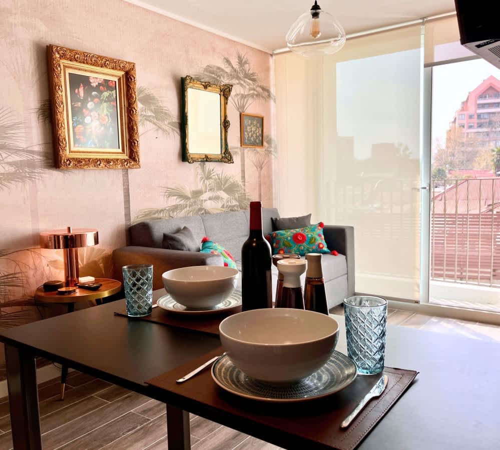 Artistic Ñuñoa Apartment w/ Free Parking & A/C
