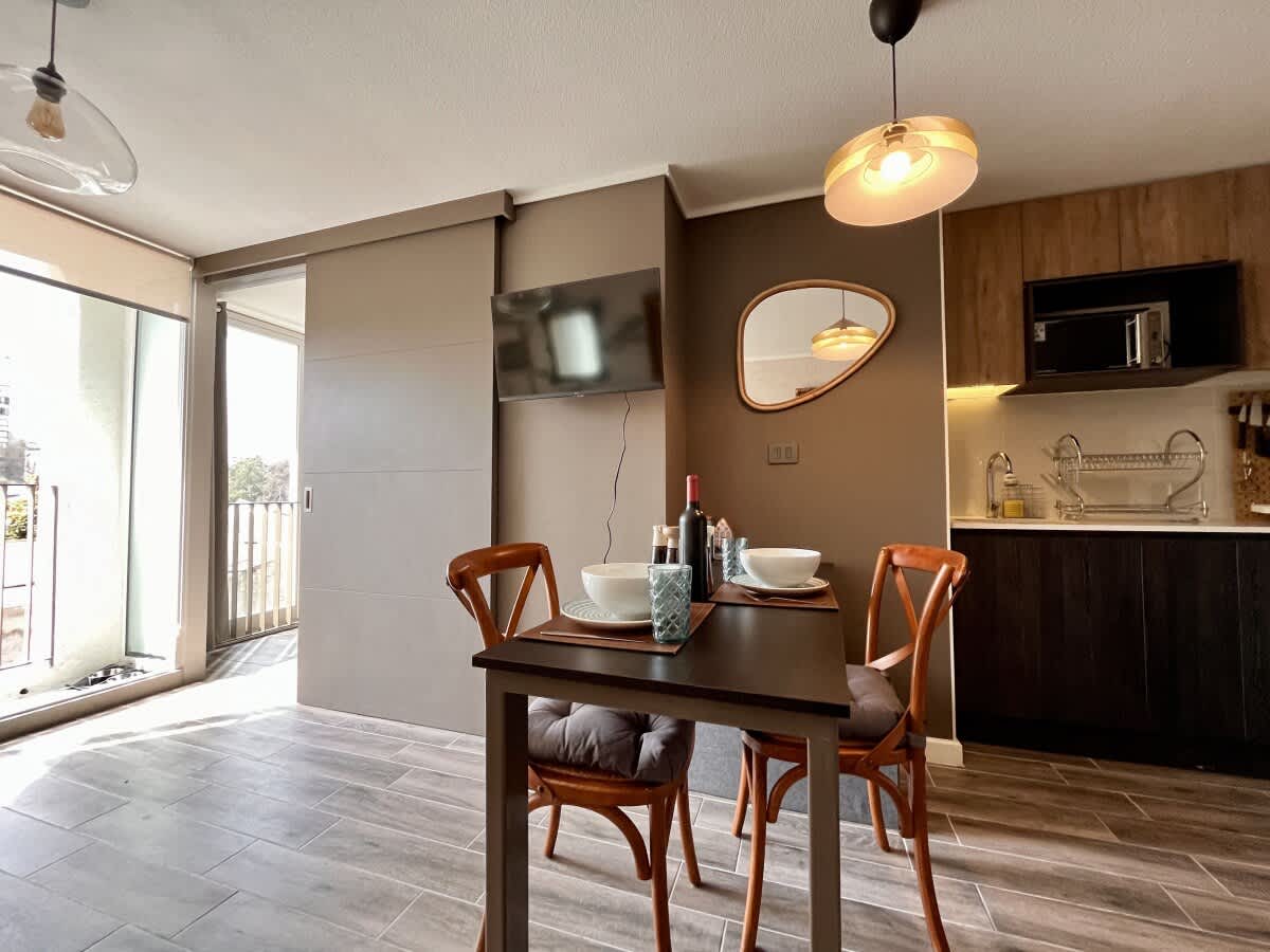 Artistic Ñuñoa Apartment w/ Free Parking & A/C