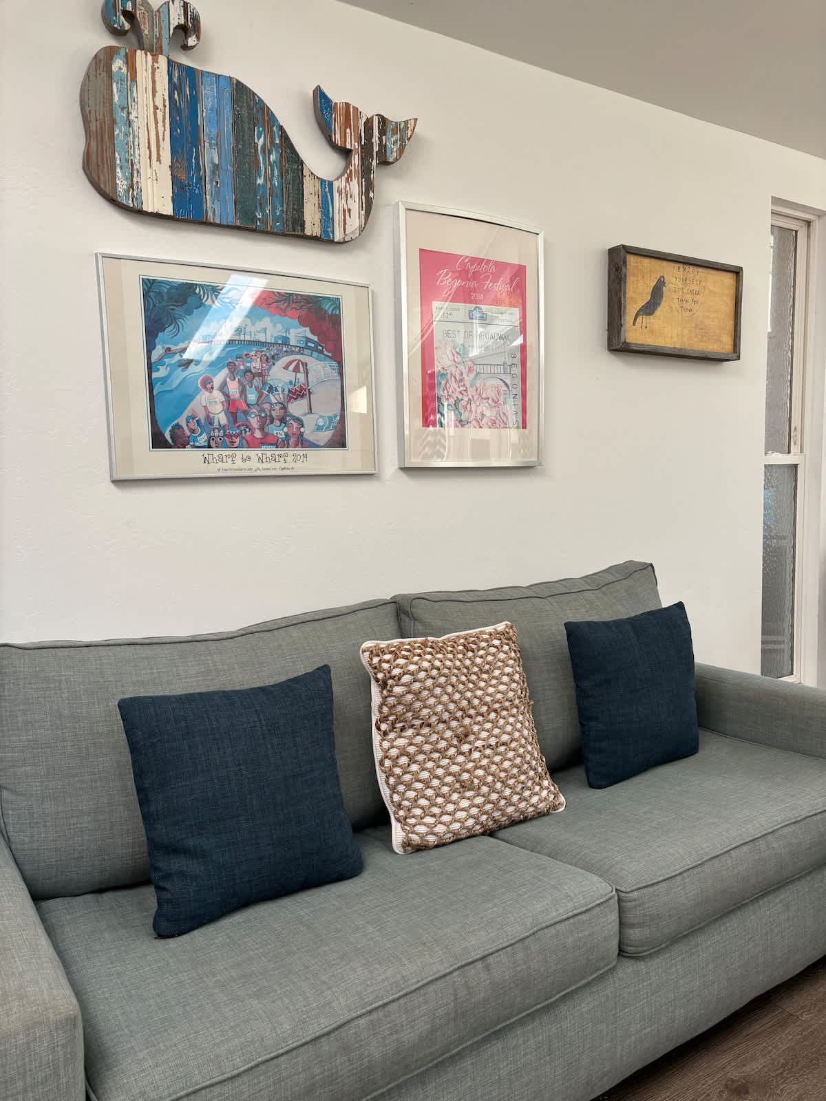 This stylish sofa doubles as a sleeper couch — ideal for family stays needing extra space, couples enjoying a cozy night in, or work travelers wanting comfort after a long day.
