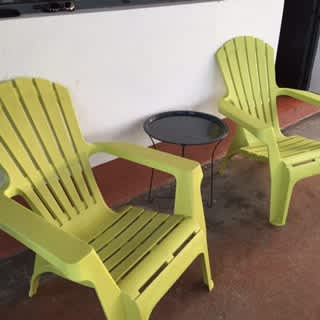 Comfy Adirondeck chairs