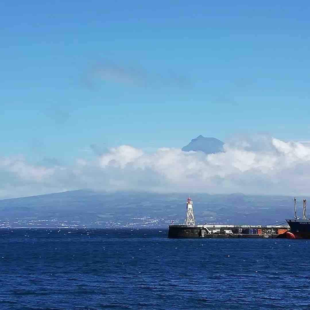 Pico view from isla do Faial.