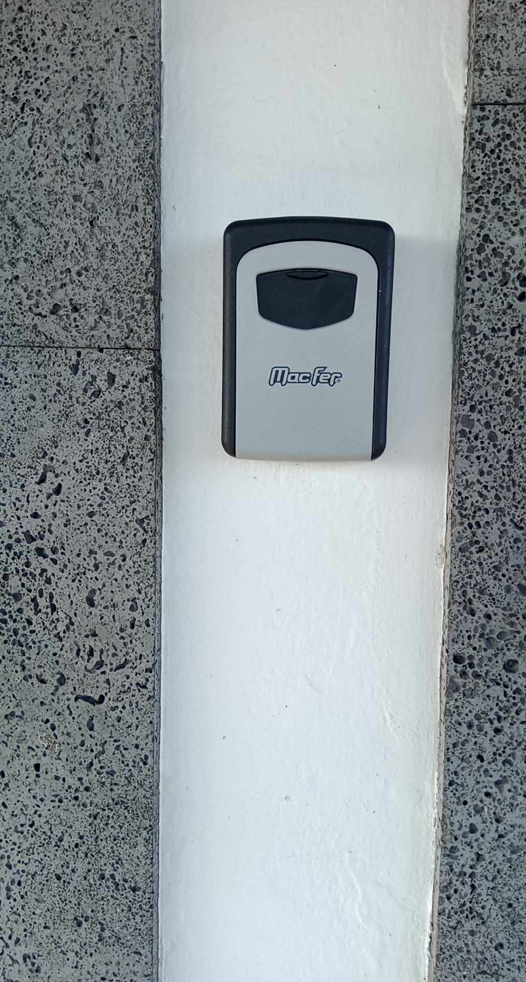 This is where you find your front door code. 