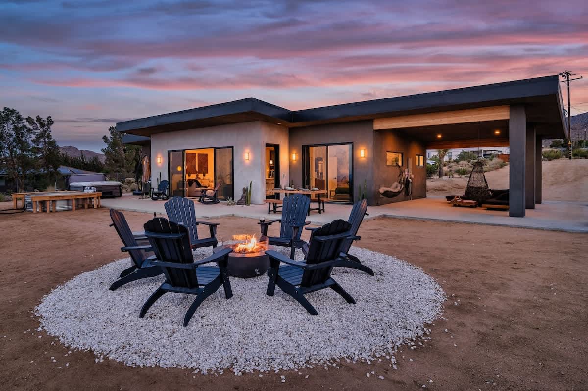Enjoy stunning sunsets from the backyard