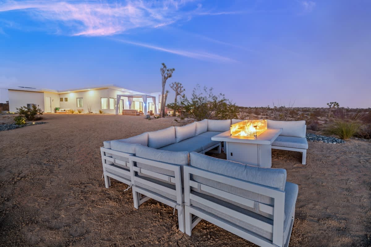 Star Gaze in the backyard with the fire pit