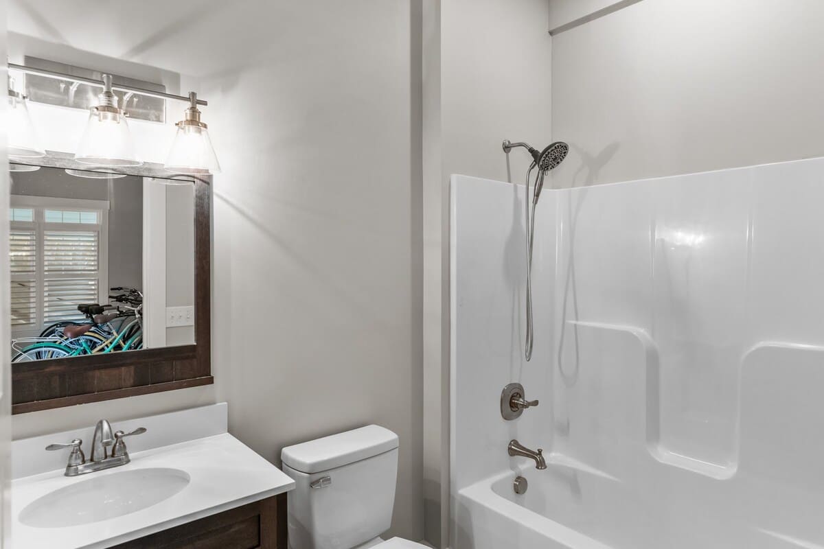 Lower Level Bath Access In Storage Room