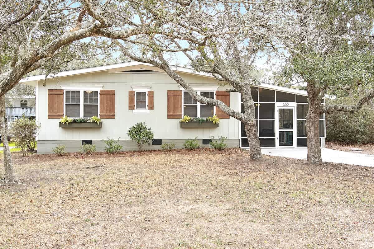 View of house from road