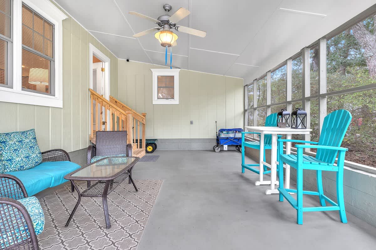 Large screened porch