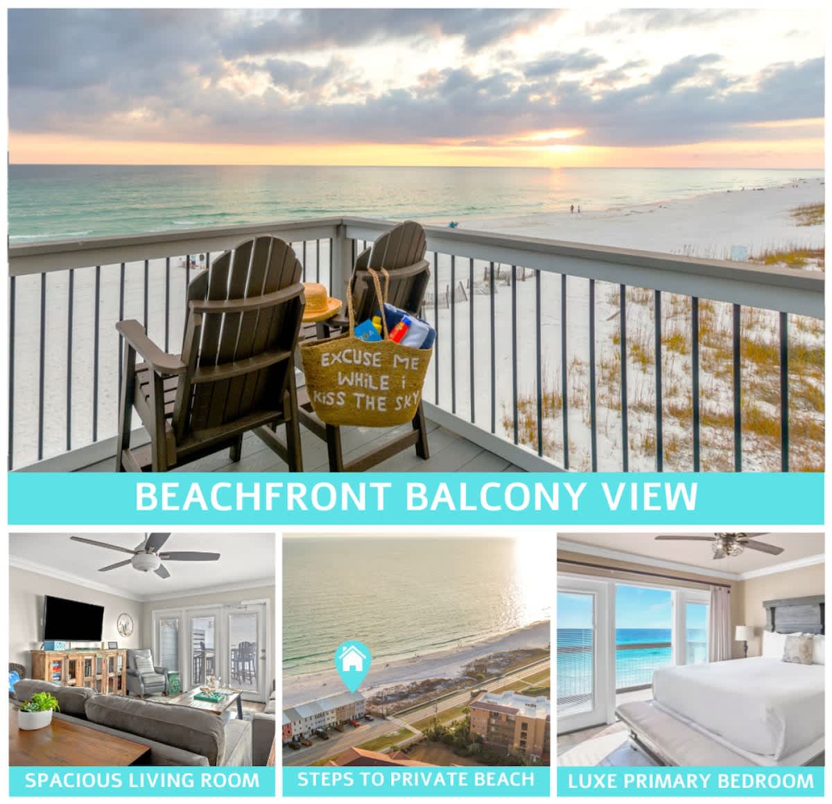 Beachfront End Unit w/ Hot Tub + Beach Chairs