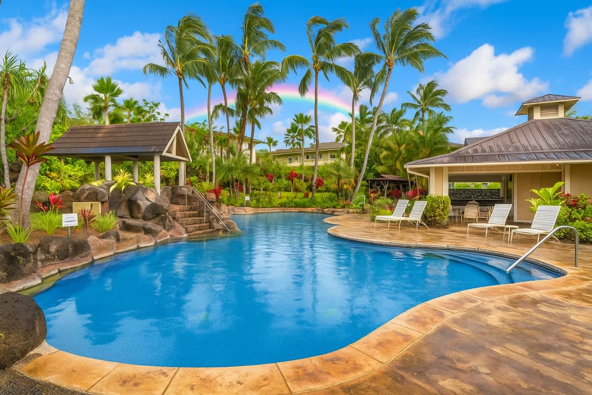 Nihilani 7A! Resort Style Living with Central AC & Pool — Princeville, HI — vacation rental