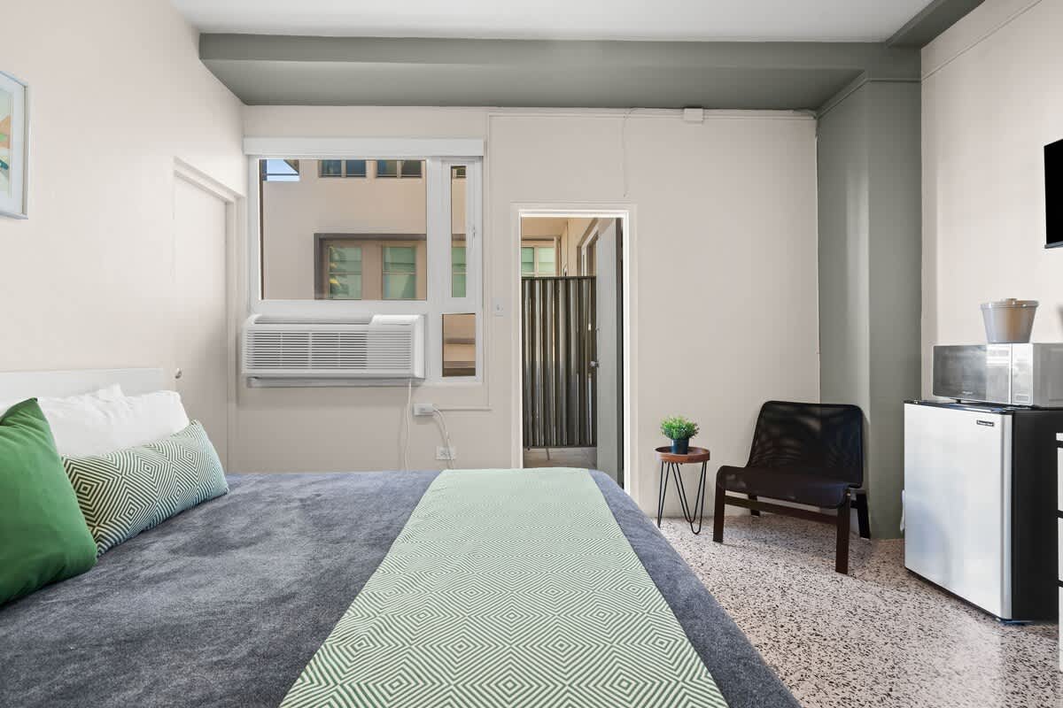With Balcony | King Bed |  Free Parking | AC