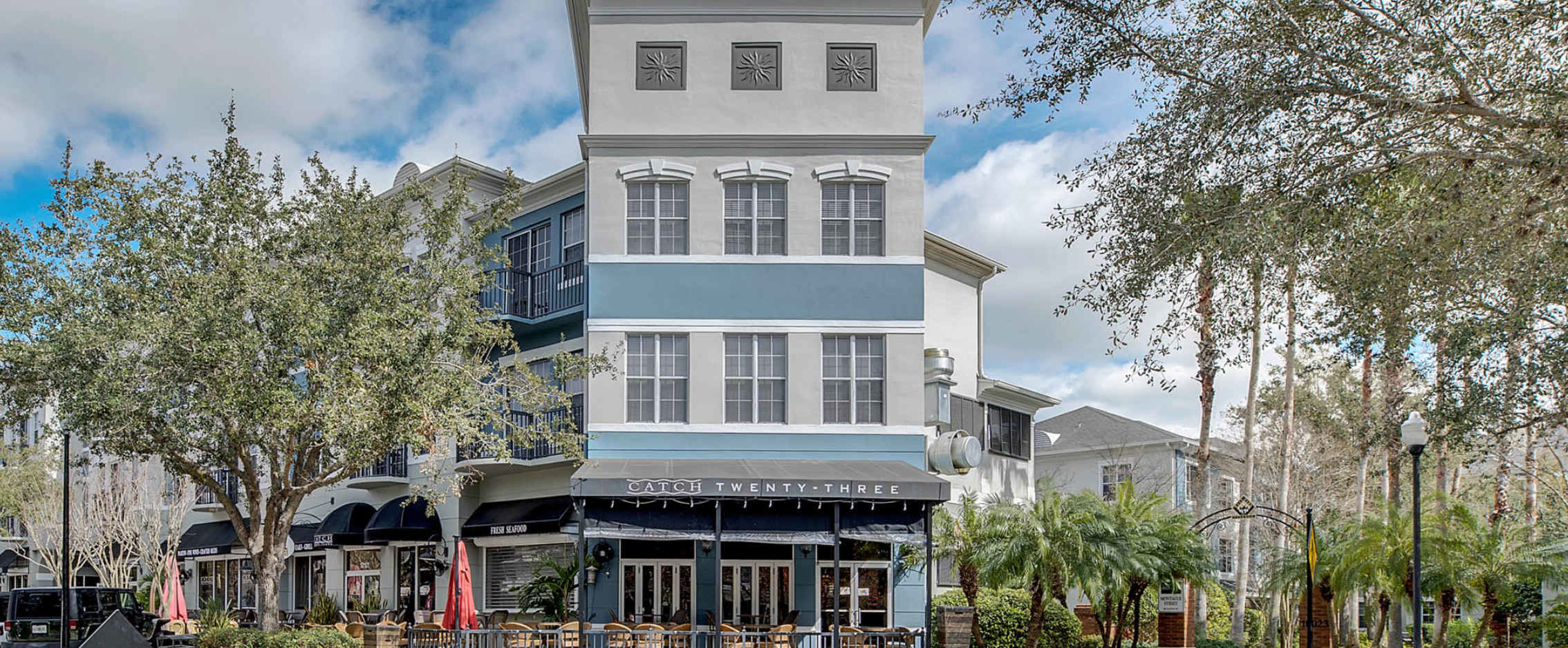 2 BR with Private Garage, Boutique Shops & Pond Views