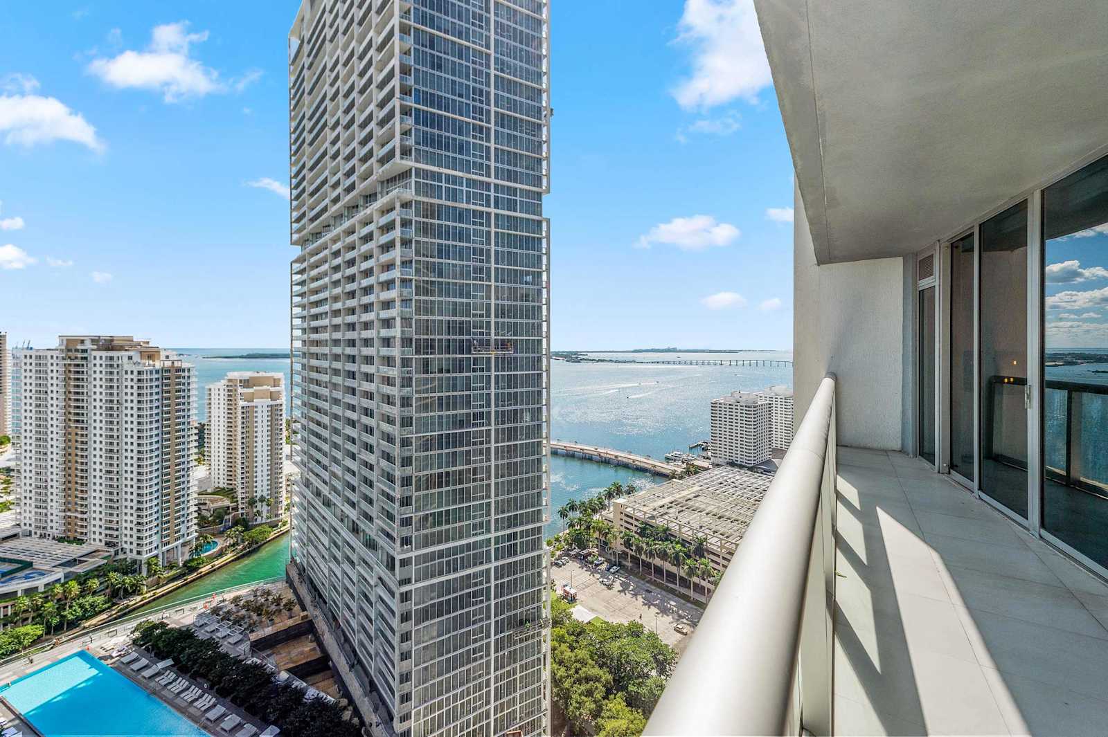 Luxury Brickell Apartment in ICON Balcony Closed interior