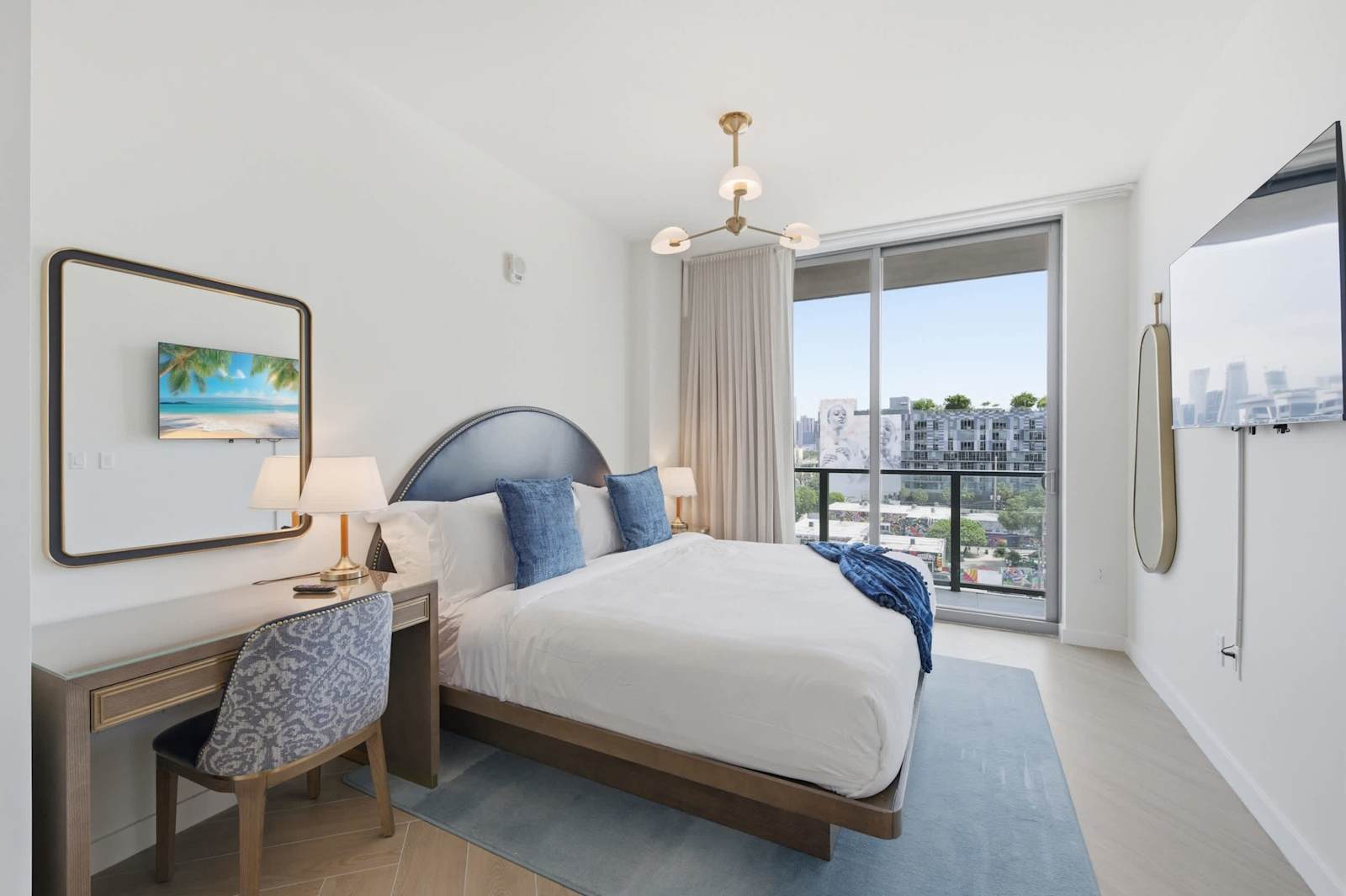 Stylish Wynwood Apartment with Resort Pool and Gym interior