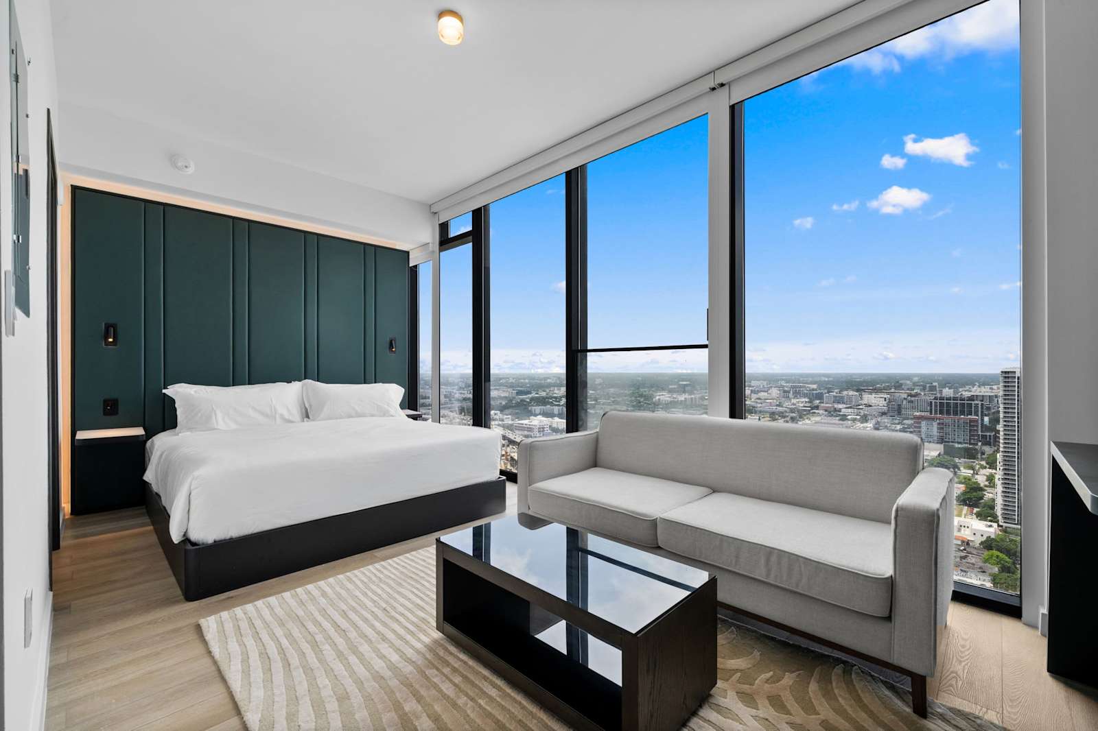 Luxury E11EVEN Executive Penthouse Studio with Water View living space
