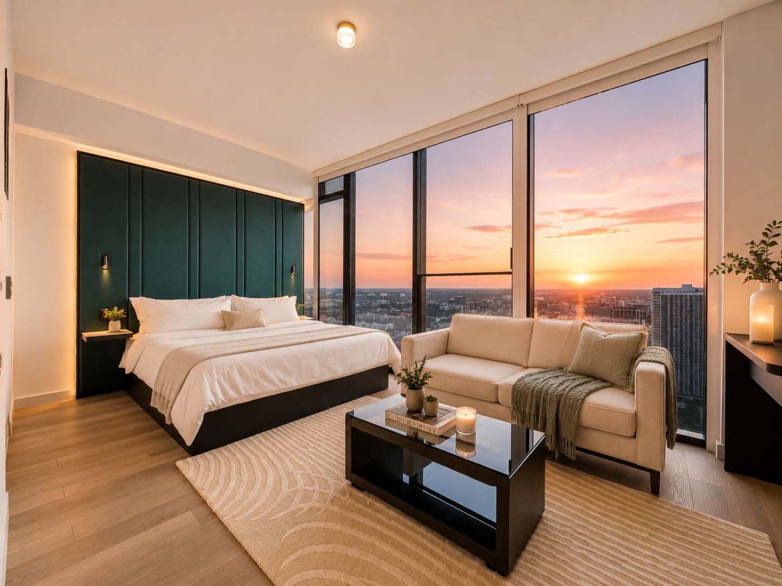 Luxury E11EVEN Executive Residence with Water View living space